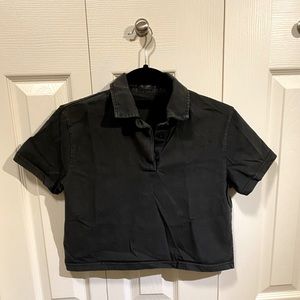 Brandy Melville Cropped Button-Up